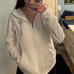White Zip-up Hoodie